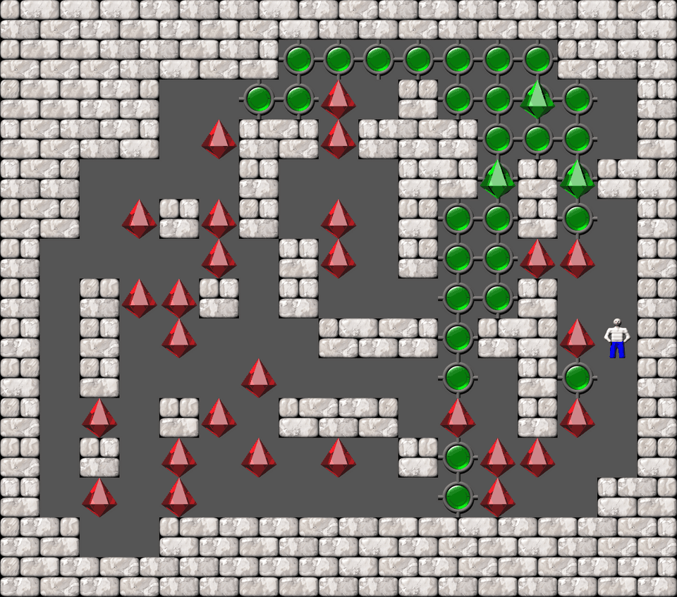 Сокобан More Bugs collections уровень 208